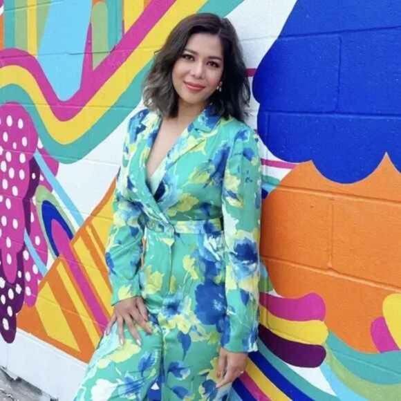 NWT Zara Floral Satin Jumpsuit - blogger favorite - Picture 8 of 8